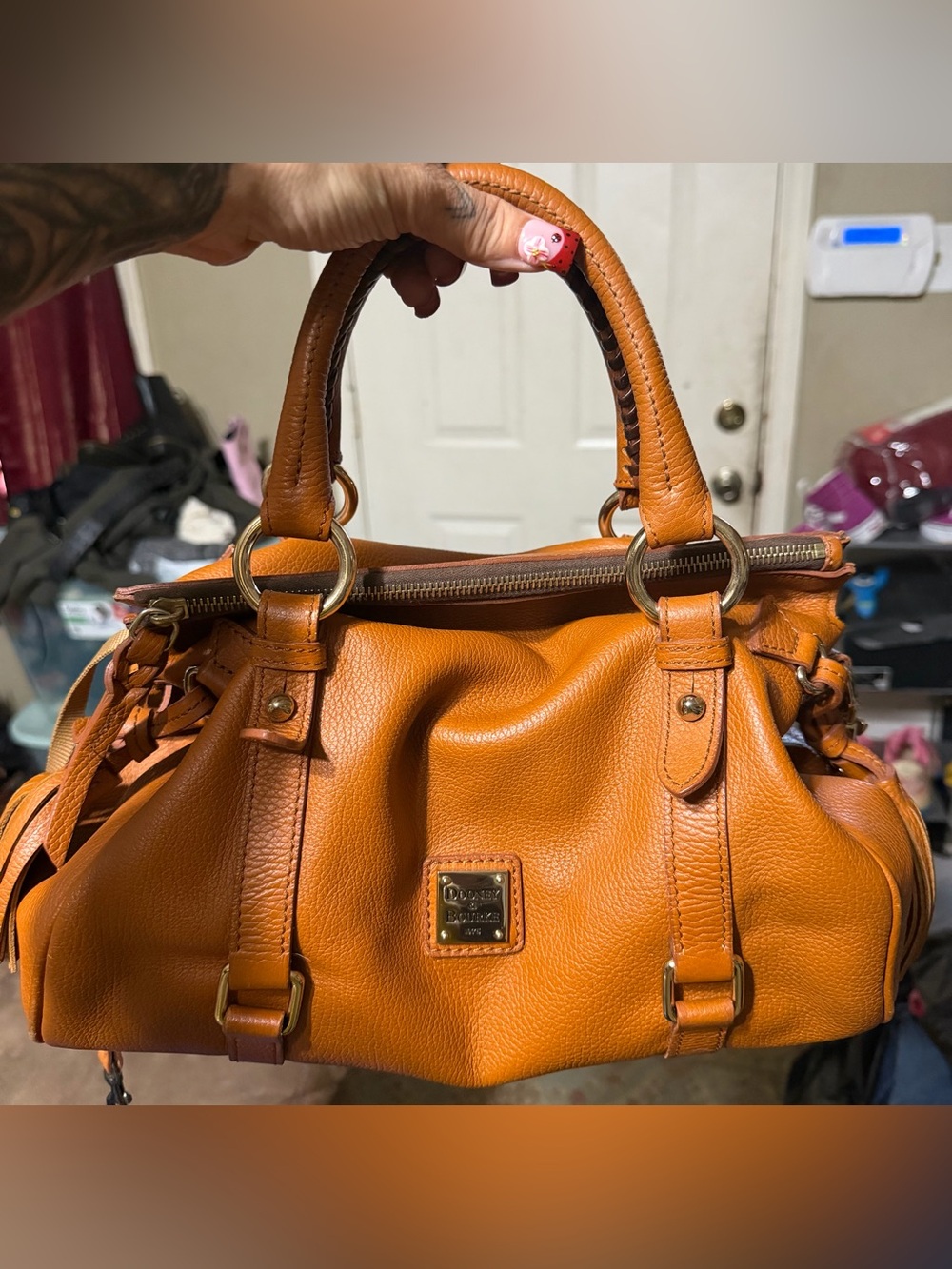 Dooney & Bourke Caramel Samba Satchel